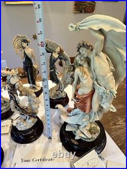 RARE Giuseppe Armani Lot Of 8 Sculptures With Certificates Pristine LOOK