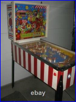RARE Hard to Find 1977 Wico Big Top Pinball Machine See it Working in Video
