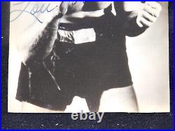 RARE Lou Nova Autographed 3x5 Photo Card ONE Part of a big collection Read