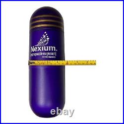 RARE Nexium 40mg Pharmaceutical Rep BIG Purple Pill Thermos Collectible Bottle