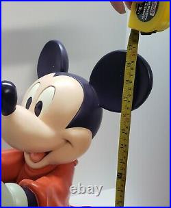 RARE PURPLE Disney Sorcerer Mickey Mouse 20 Snowglobe & MUSIC BOX BIG FIG