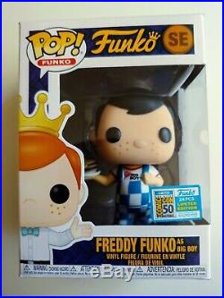 RARE Pop! Funko Fundays 2019 Freddy Funko As Big Boy (Blue) SDCC Limited to 1/24