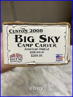 RARE Prototype Custom 2008 Bark River Big Sky Camp Carver American Walnut Bowie