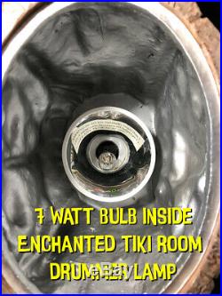 RARE Tiki Drummer Lamp Big Fig Enchanted Tiki Room LE 1000 COA