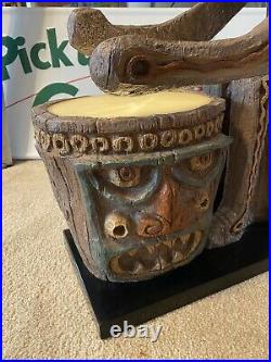 RARE Tiki Drummer Lamp Big Fig Enchanted Tiki Room LE 1000 Exc Condition