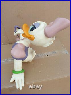 RARE VINTAGE BOXED Daisy Duck store display figure big fig statue Walt Disney