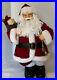 RARE VTG 30 Tall Leaning Santa Clause Figure 42AROUND BELLY Big Nose & Cheeks
