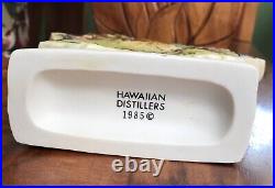 RARE Vintage 1985 Big Island Hawaii Okolehao Tiki Decanter Complete withTop & Base