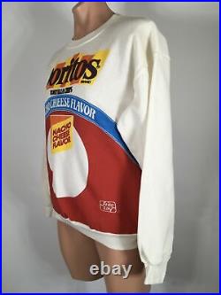 RARE Vintage 80s Frito Lay Doritos Old Log Big Logo Sweatshirt Americans XL