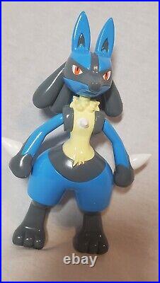 RARE Vintage Tomy 2005 Pokemon Movie AG Figure Big Lucario Toy From Japan