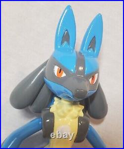 RARE Vintage Tomy 2005 Pokemon Movie AG Figure Big Lucario Toy From Japan