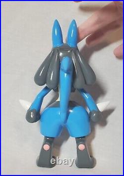 RARE Vintage Tomy 2005 Pokemon Movie AG Figure Big Lucario Toy From Japan