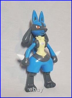 RARE Vintage Tomy 2005 Pokemon Movie AG Figure Big Lucario Toy From Japan