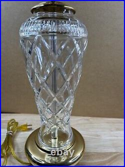 RARE Waterford Crystal KILLEEN Table Lamp 20 Inches