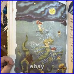 RARE collectible Big Golden Book of Poetry first edition 1949 color illustration