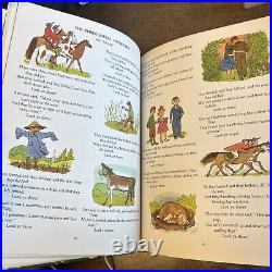 RARE collectible Big Golden Book of Poetry first edition 1949 color illustration