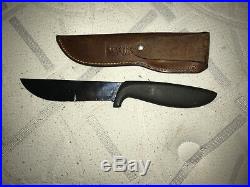 RAREVintage GERBER BIG HUNTER HUNTING KNIFE WITH SHEATH EXCELLENT CONDITION
