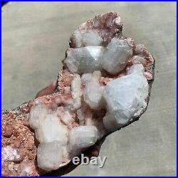 Rare 12 7lb Big Foot Pink And Clear Crystal Conglomerate Geode Quartz Healing