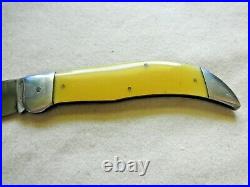 Rare 1920-39 Case Tested #3172 Big Pocket Knife Rare Yellow Handles Bulldog
