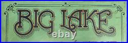 Rare 1950s Original Vintage Big Lake Marine & Repair, Evinrude Elto Dealer Sign