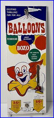 Rare 1960's Vend-Rite's Bozo The Clown Big Top Balloon Vending Machine Face Only