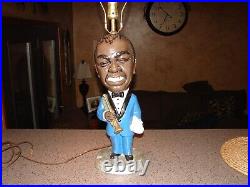 Rare 1973 Louis Armstrong Tuscany Studios No. 875 Lamp Chalkware Black Light