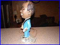 Rare 1973 Louis Armstrong Tuscany Studios No. 875 Lamp Chalkware Black Light