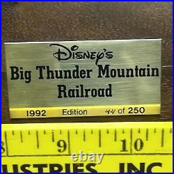 Rare 1992 Disney Big Thunder Mountain Railroad Ron Lee Signed Ltd Edition 44/250