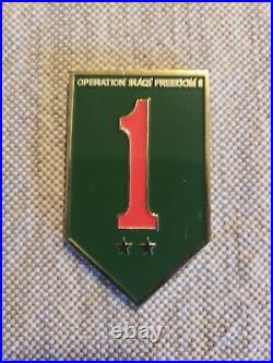 Rare 1ID 1st Infantry Division Fort Riley Big Red One US Army Challenge Coin