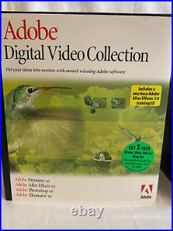 Rare Adobe Digital Video Collection Big Box. Photoshop, Illustrator, Premier