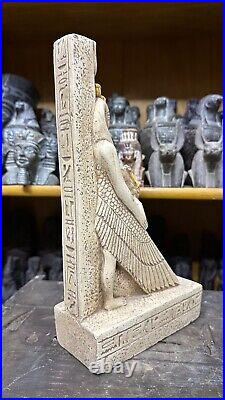 Rare Ancient Egyptian Antiquities Rare Big Statue of Goddess Isis with Osiris BC