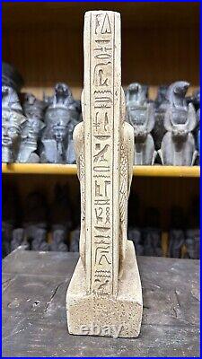 Rare Ancient Egyptian Antiquities Rare Big Statue of Goddess Isis with Osiris BC