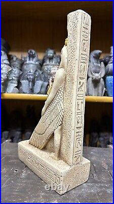 Rare Ancient Egyptian Antiquities Rare Big Statue of Goddess Isis with Osiris BC