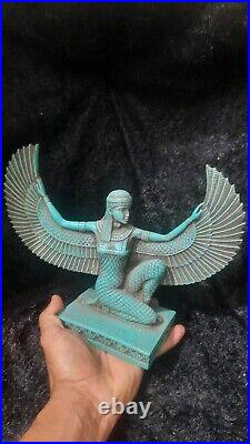 Rare Antique Ancient Egyptian Big Statue Queen Isis 2181 bc for decoration