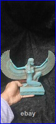 Rare Antique Ancient Egyptian Big Statue Queen Isis 2181 bc for decoration