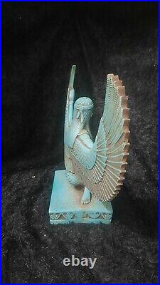 Rare Antique Ancient Egyptian Big Statue Queen Winged Isis 2181 bc