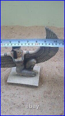 Rare Antique Ancient Egyptian Big Statue Queen Winged Isis 2181 bc #