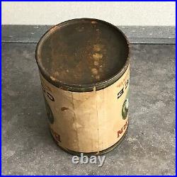 Rare Antique Big Horn Brand Coffee Can Litho Tin Vtg Inter State Coffee Spice Co