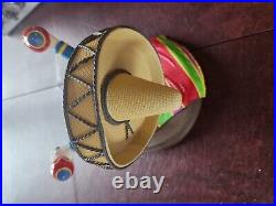 Rare Art of Disney Donald Duck Collector Big 9 Figure 3 Caballeros Sombrero