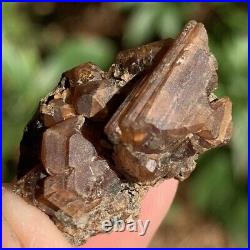 Rare Big 9.1g (45.6 ct) Gem Parisite Crystal Cluster Zagi Mtn KPK Pakistan