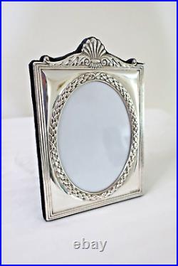 Rare Big 9.5 Gorham Sterling Silver Picture Frame Ornate Repousse Cherubs 925