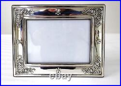 Rare Big 9.5 Gorham Sterling Silver Picture Frame Ornate Repousse Cherubs 925