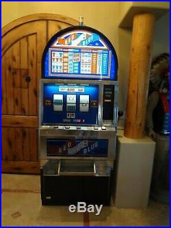 Rare! Big Bertha Red White And Blue 7's Slot Machine. Working Las Vegas Style