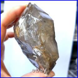 Rare! Big! Gold Herkimer Diamond Crystal Yellow Mud Skeleton Healing 252g