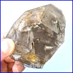 Rare! Big! Gold Herkimer Diamond Crystal Yellow Mud Skeleton Healing 252g