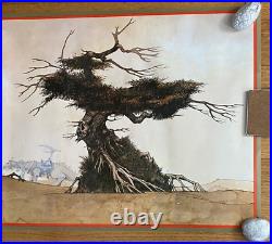 Rare Big O 1976 GA57 Dragon and Tree Original Poster by Roger Dean Poster 39X20