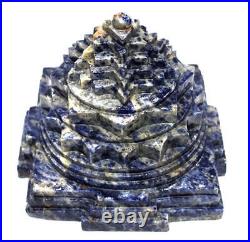 Rare Big Size Blue Sodalite Shree Yantra 4071 Gms