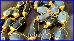 Rare Big Size Shaligram Mala Saligram Stone Rosary Kantha 28 Beads