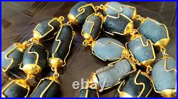 Rare Big Size Shaligram Mala Saligram Stone Rosary Kantha 28 Beads