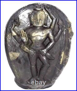 Rare Big Size Shri Vitthala Giridhari on Golden Govardhana Shaligram Shilla